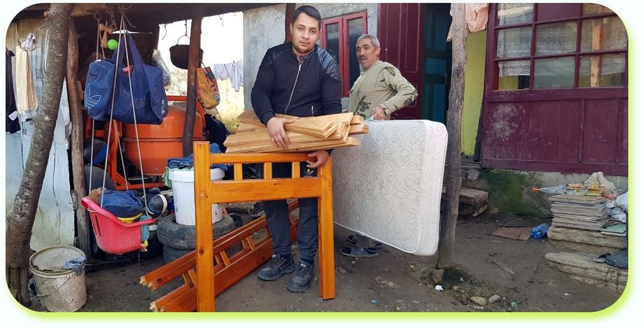 ...help roma people at home...