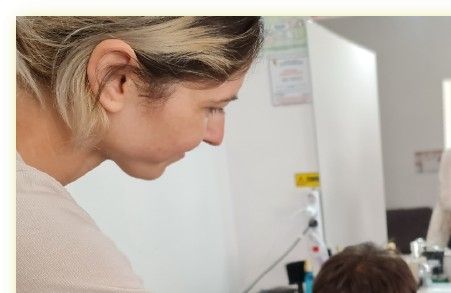 ..Ștefan at hair styling
